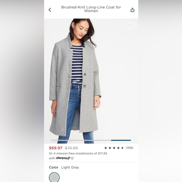 NWOT ladies grey overcoat - Picture 2 of 6